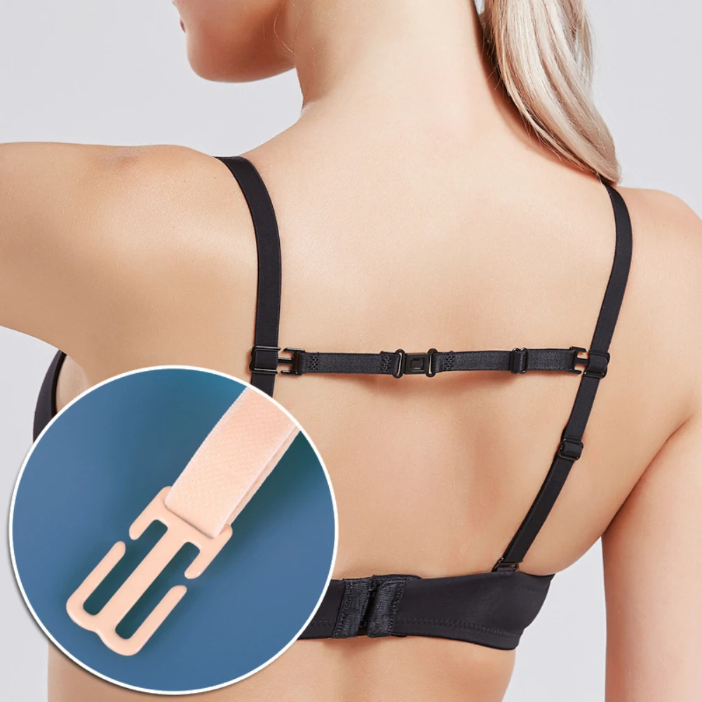 Upgraded Women Anti Slip Bra Strap Holder Buckle Belt With Back Hasp All  Match Invisible Elastic Underwear Straps Bra Accessory