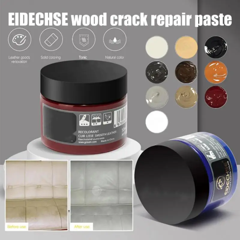 Cream Style Leather Repair Kit Car Seat Color Restoration Tool Fix Scratch Crack Rips Recoloring Shoes Clothes Sofa Scrach Set leather repair gel,leather repair kit