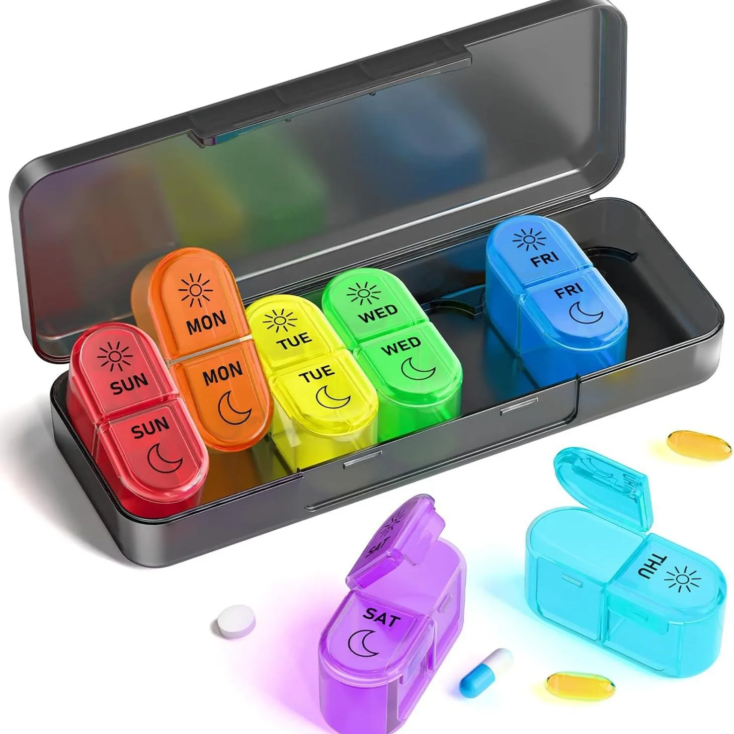 Deluxe Weekly AM/PM Pill Organizer
