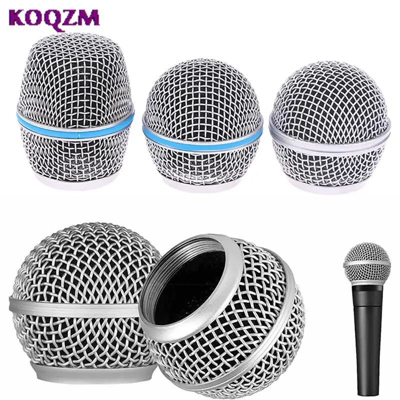 Microphone grill mesh Microphone Replacement Head Steel SM58 Mesh Fits Shure Beta 57A 58A 87A 845S 945 1PC