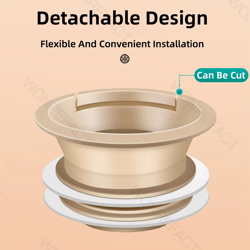 Toilet Flange Seal Ring Odor Leakage Protection Silicone Toilet Seal Ring Universal Kit Quick Installation toilet flange ring