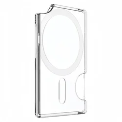 Ultra - Thin Transparent Magnetic Stand Card Holder with Shockproof Design and Dual Card Slots (Transparent)