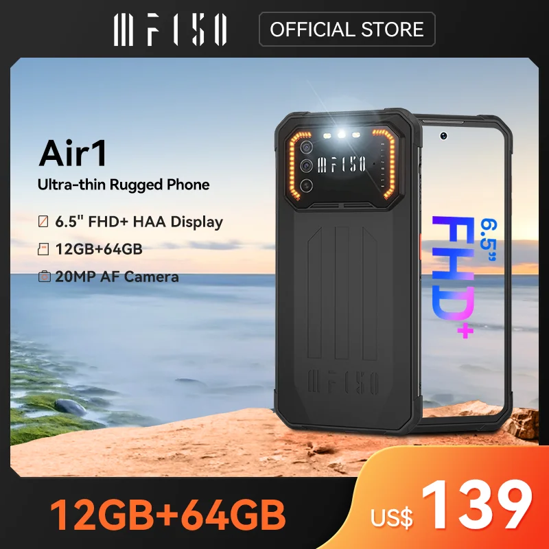 IIIF150Air165FHDRuggedSmartphoneIP68IP69K664GBWaterproof