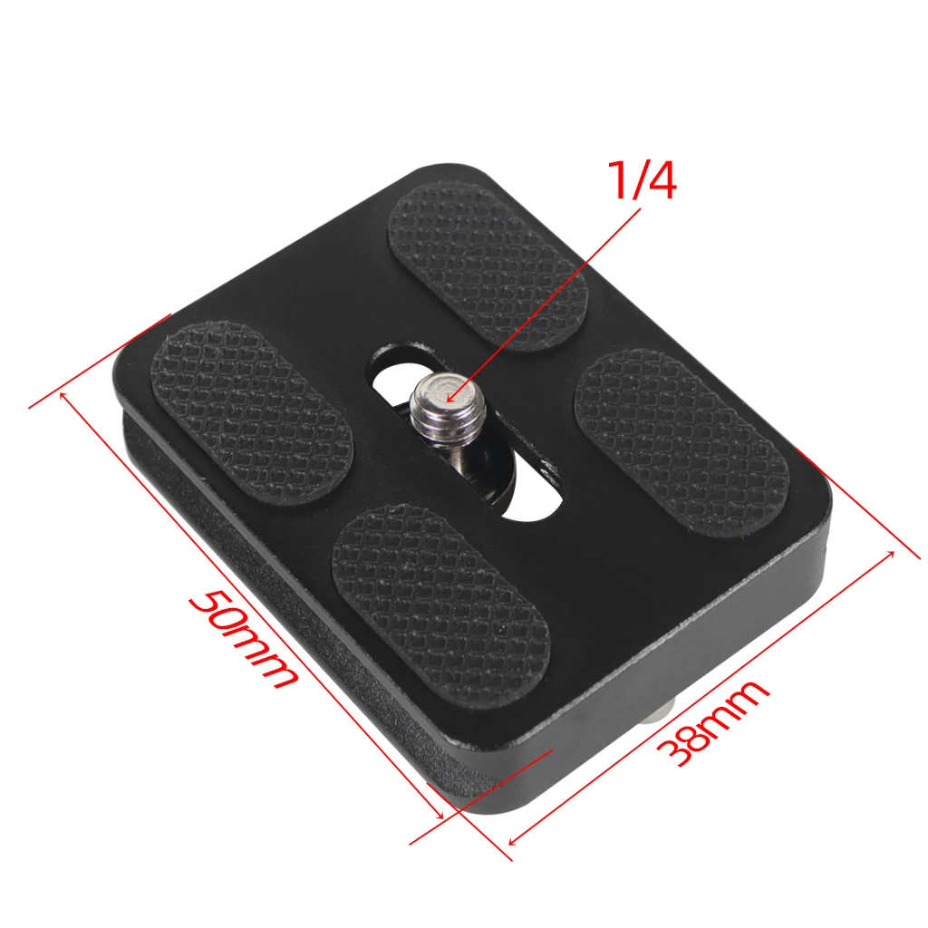 Universal Quick Release Plate for Tripods and Monopods with 1/4 Screw