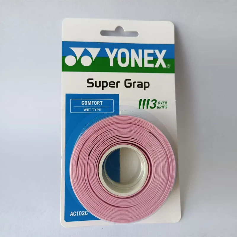 Yonex AC102C 3 Pack Racket Grip Tape Anti Slip Super Overgrip Absorbent Breathable Tennis Overgrip Hand Glue Antiskid Belt