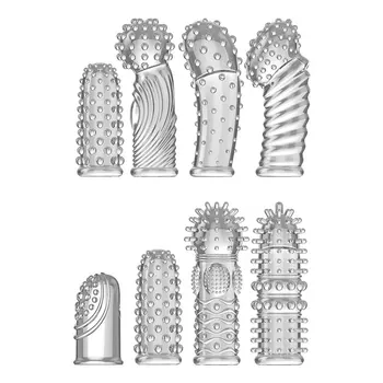 Finger Sleeve No Vibrators For Women G Spot Orgasm Massage Clitoris Stimulator Masturbators Anal Sexy Toysfor Woman Men 18+ 6