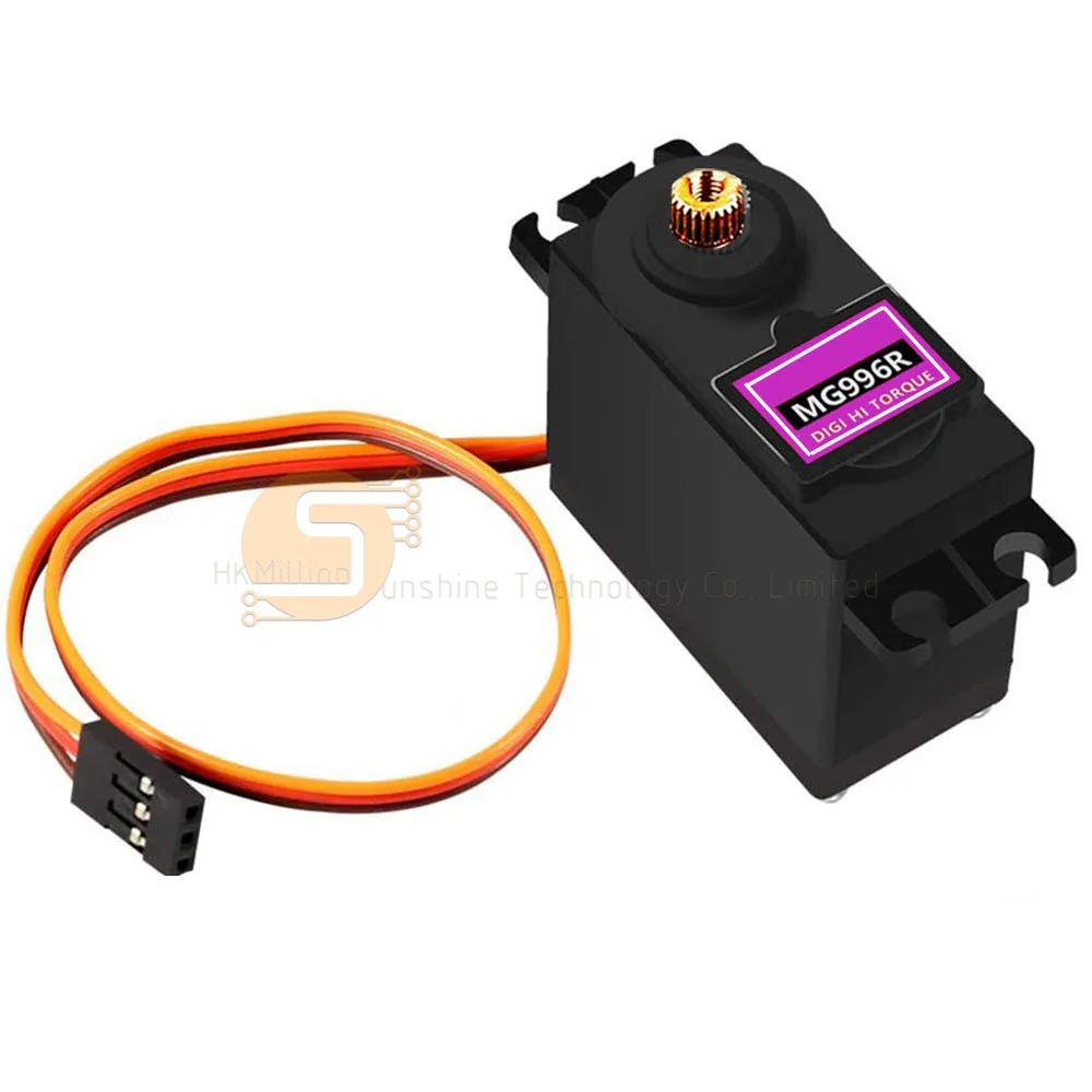 Lot de 4 Servomoteurs MG996R 15kg RC Robotique Arduino