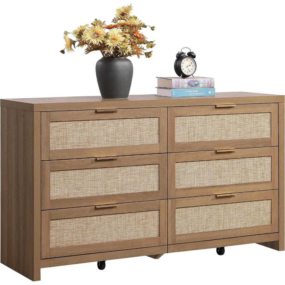 Rattan Dresser Close-Up