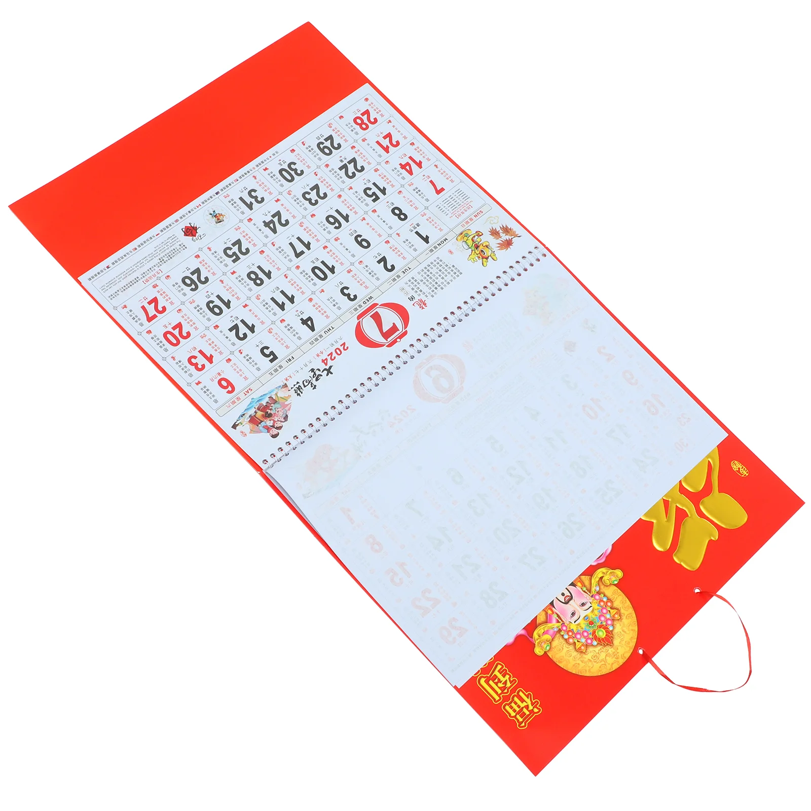 

Китайский новогодний календарь, подвесной календарь, традиционный стиль 2024, календарь, подвесной календарь, Декор