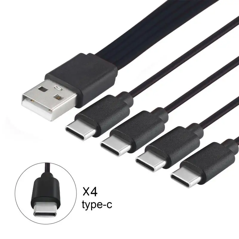핫세일 1개 4 in 1 멀티 USB C 스플리터 충전 케이블 (화웨이 태블릿, 노트북, PC용) USB 타입 C 고속 충전 데이터 케이블