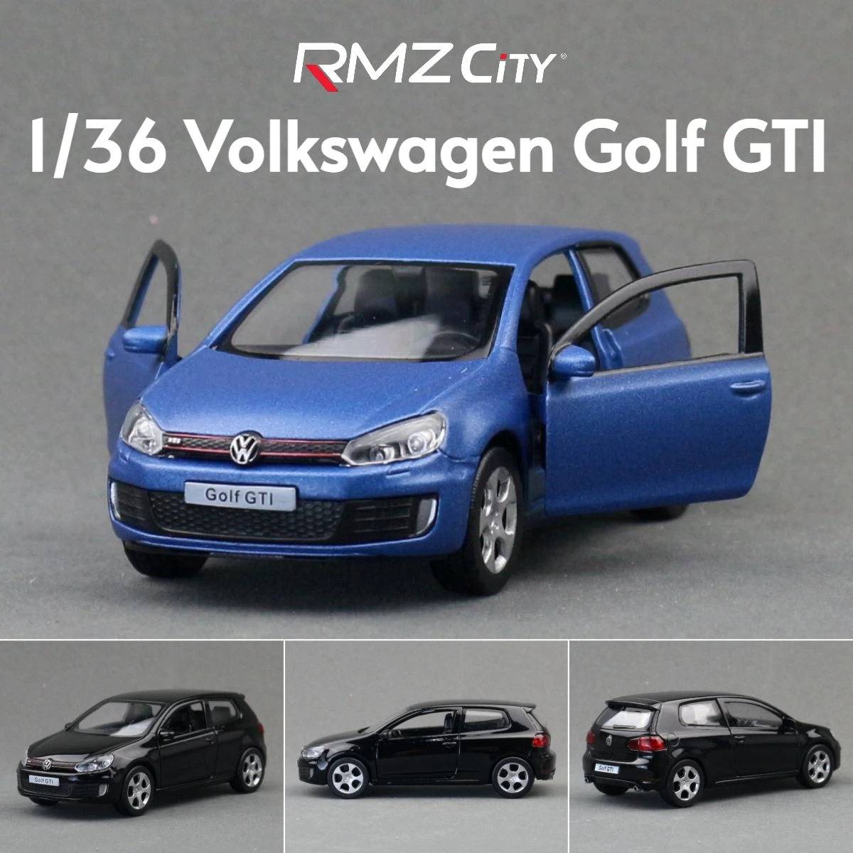 1/36 Volkswagen Golf GTI RMZ CiTY 5'' Toy Car Model for Children