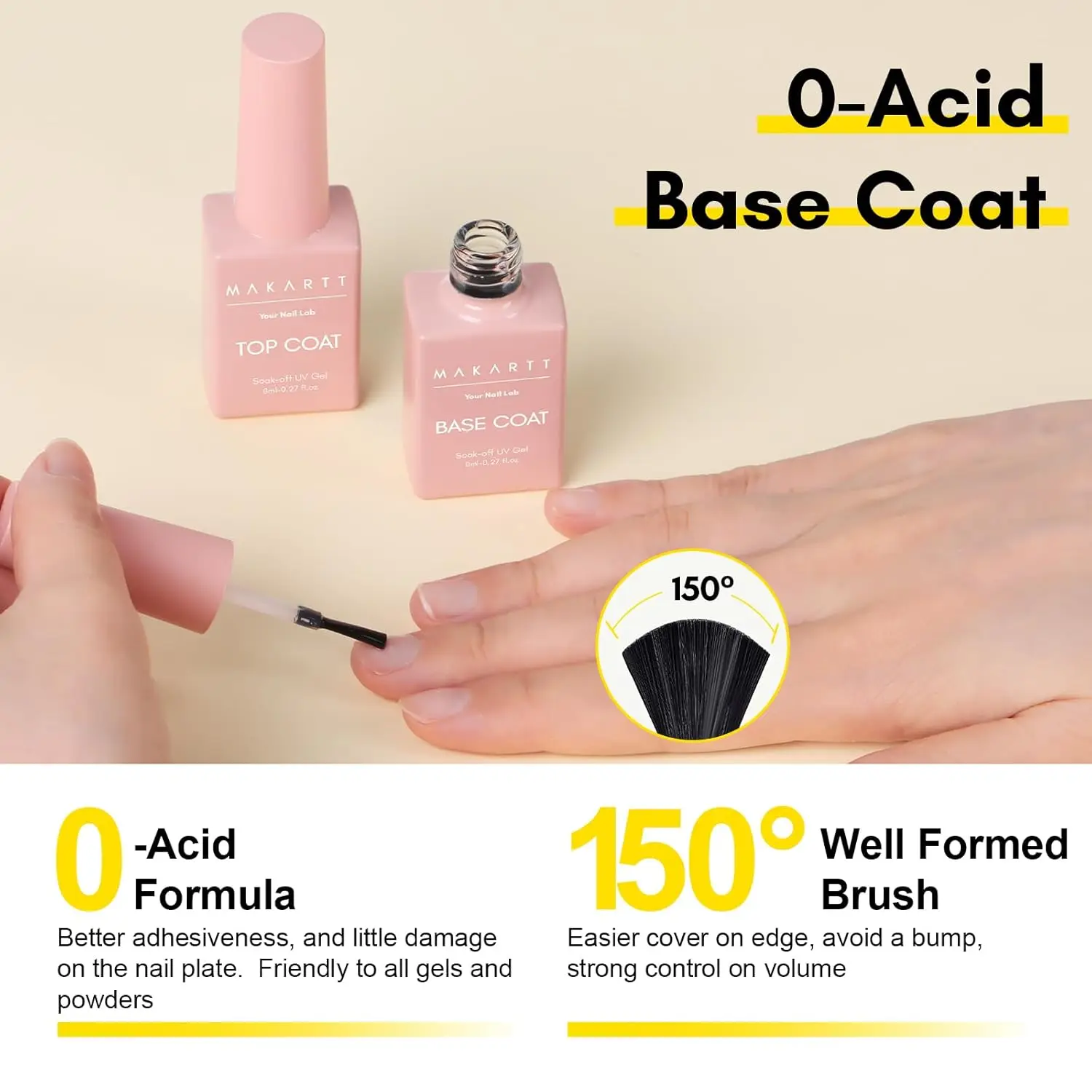 Nail Art Set Gel Top Coat and Base Coat Kit