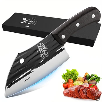 Coltello da cucina forgiato in acciaio inossidabile, coltello da cucina multifunzionale, utensile da cucina per verdure e carne U9195 1