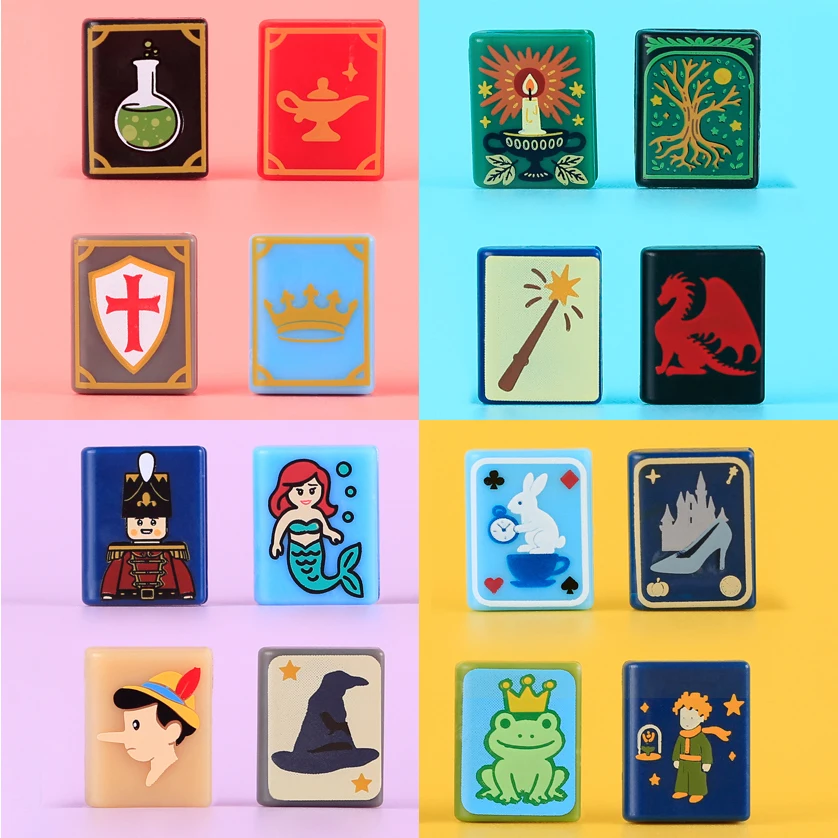 Custom Magician Wizard Portrait Building Blocks Set