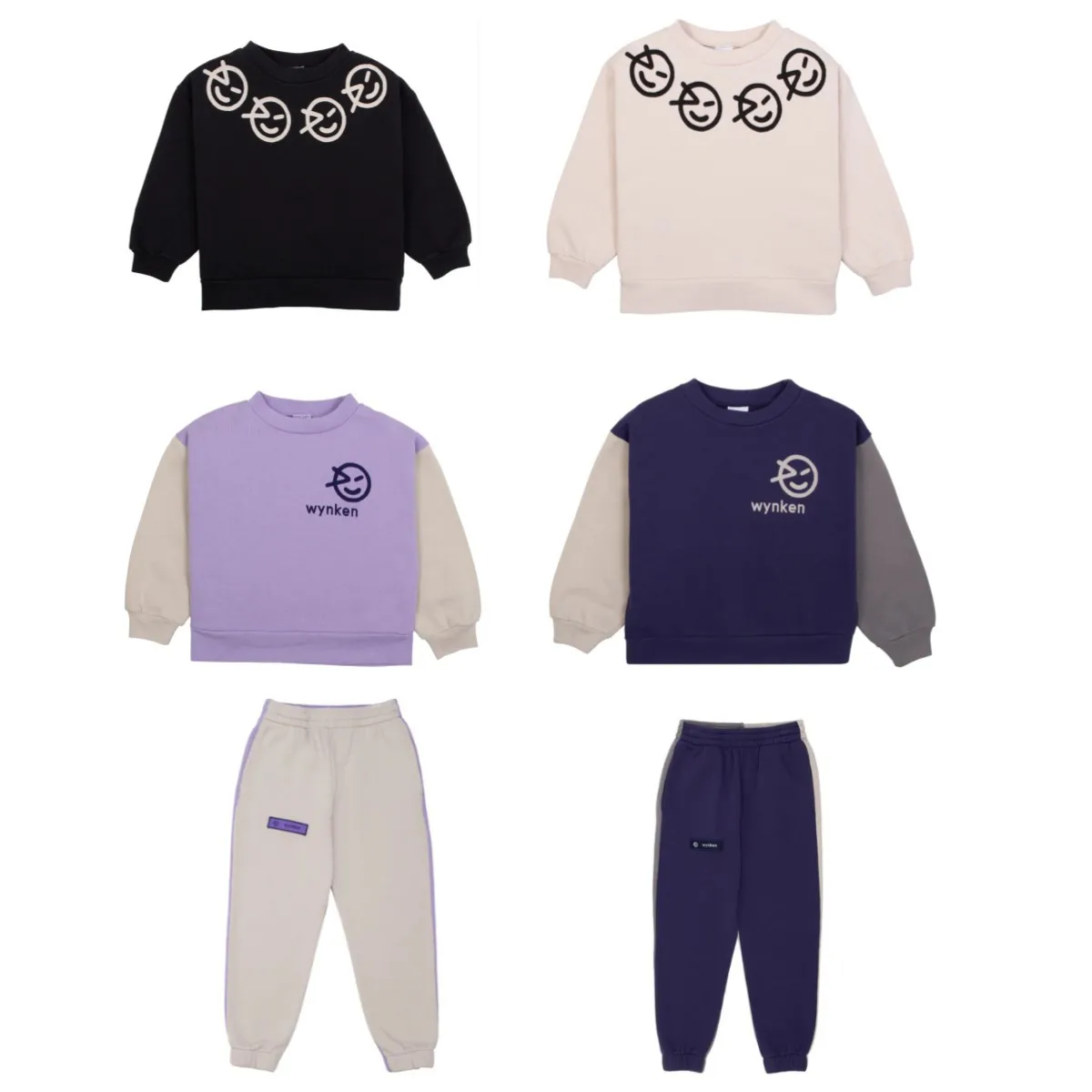 

2023 Autumn New WYN Boys and Girls Sports Fashion Printed children's Hoodie Pants