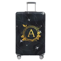 Luggage Cover Thick Elastic Luggage Protective Covers Print Wreath Series  for 18-32 Inch Suitcase Covers Travel Accessories 5