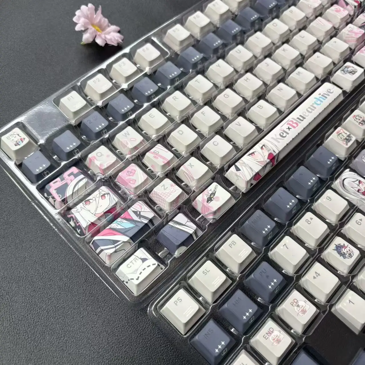 블루 아카이브 케이 키캡 122키 게이밍 애니메이션 PBT 염료승화 체리 키캡 (Made68, Mad68, Wooting 60 호환)