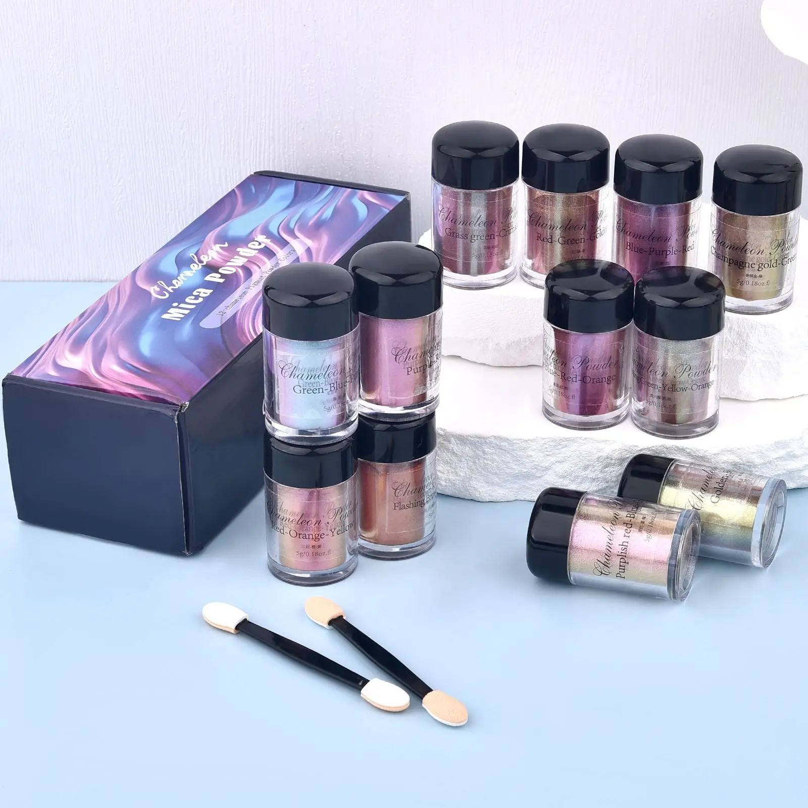 5g Cosmetic Grade Pearlescent Natural Mica Mineral Powder Epoxy Resin Dye Pearl Pigment Glitter Material