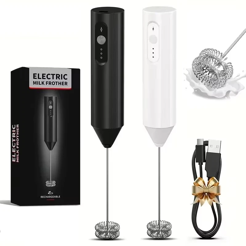 Portable electric milk mixer, handheld mixer, USB mini coffee machine mixer, cappuccino cream mixer, egg beater, food mixer 6