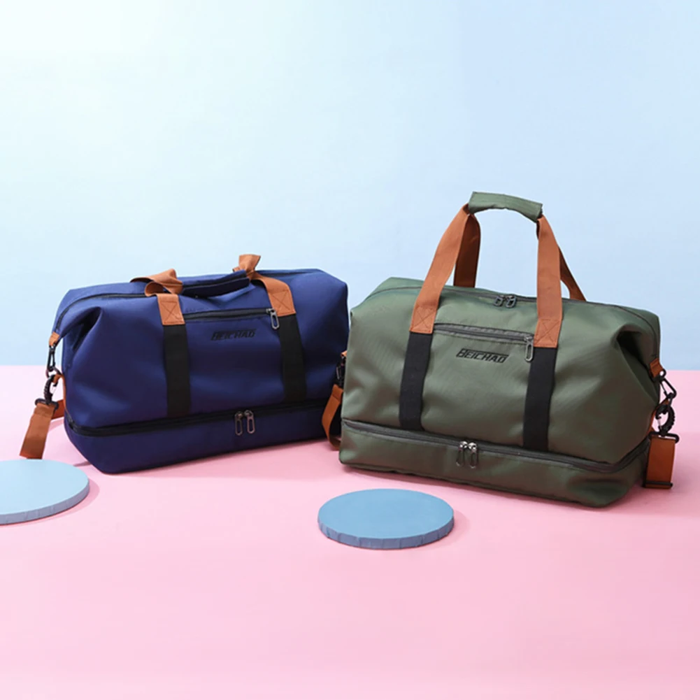 Casual Gym Sports Bag Large Capacity Shoulder Crossbody Bag Dry And Wet Waterproof for Weekend for Fitness Swimming