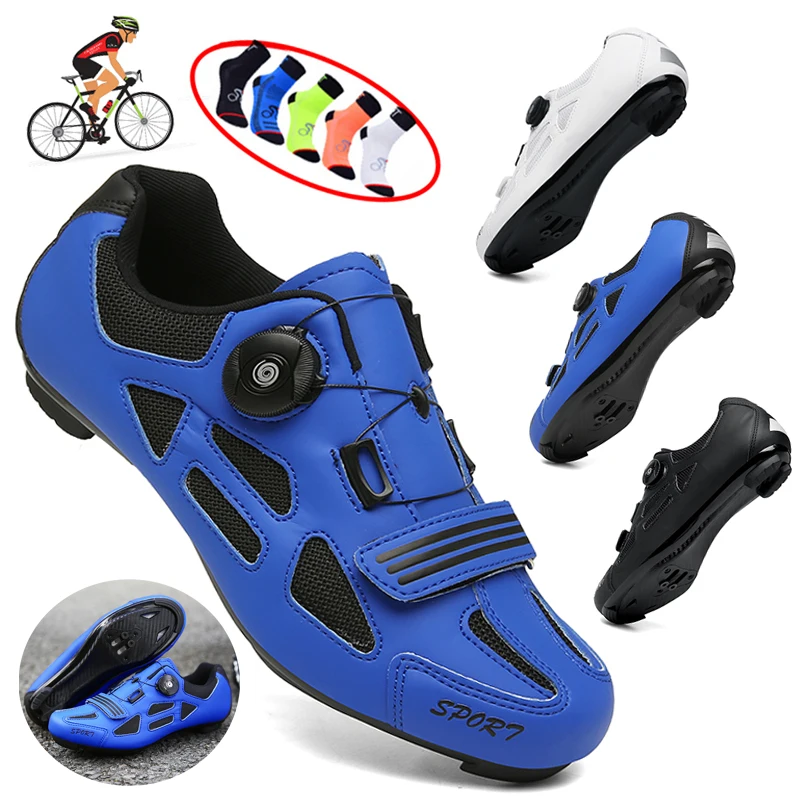 2022CyclingMTBShoeswithClitsMenRouteCleatRoadBikeSpeedFlat