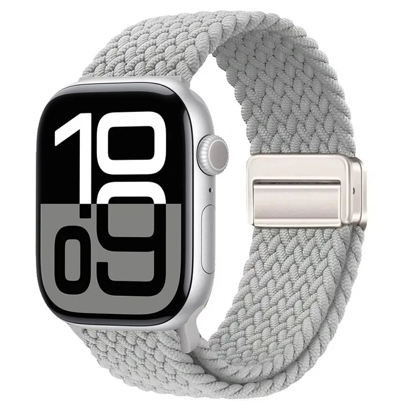 Nylon Braided Magnetic Strap for Apple Watch - Comfortable and Stylish Design