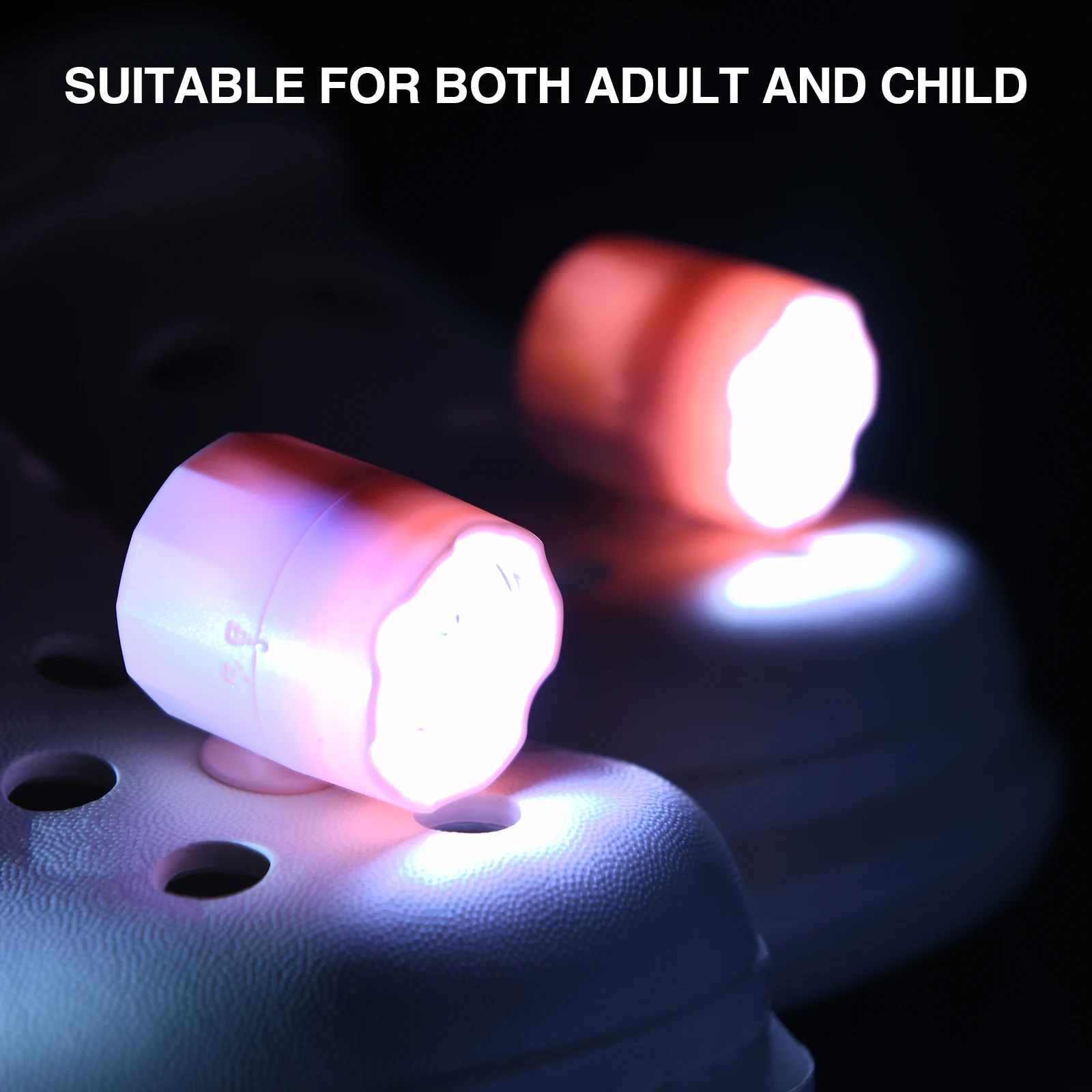Mafiti 2 Pcs Headlights for Shoes, Rechargeable Flashlight Attachment, Led Shoes Lights Charms Gift for Adults & Kids 6
