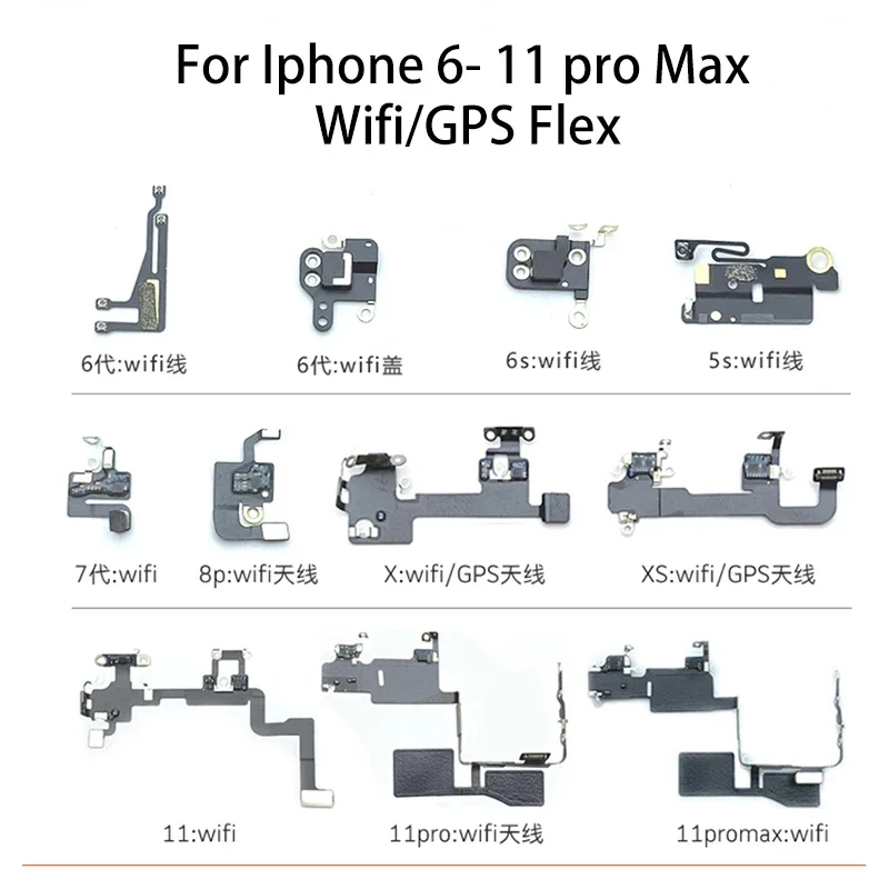 

Original Wifi Bluetooth NFC WI-FI GPS Signal Antenna Flex Cable Cover For iPhone 6 6S 6P 6SP 7 7P 8 Plus 11 1Pro Max