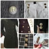 5Pcs Hollow Metal Button Black Silver Gold Buttons Round Decorative Button For Clothes Sewing Accessories DIY Crafts 14-27mm 6