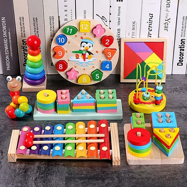 Compre Brinquedo educacional para bebês, jogo de classificação em forma de  brinquedo com cubos de brinquedo, jogos educativos para meninos e meninas  de 1 a 3 anos