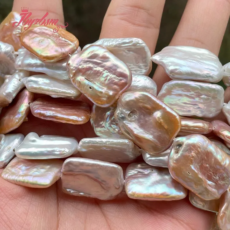 Purple White Rectangle Natural Freshwater Pearl Loose Beads for DIY Bracelet Necklace Earrin Rings Charms Jewelry Making 15