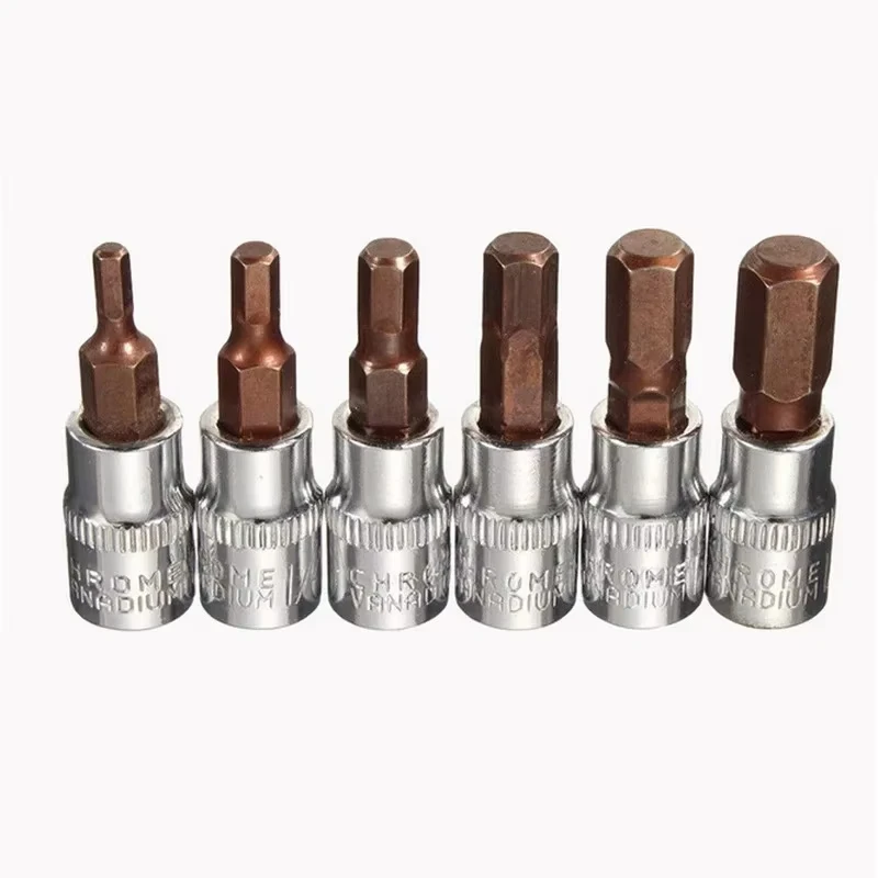 NoName Hex Screwdriver Bit Set H3-H8 for Torque Spanner