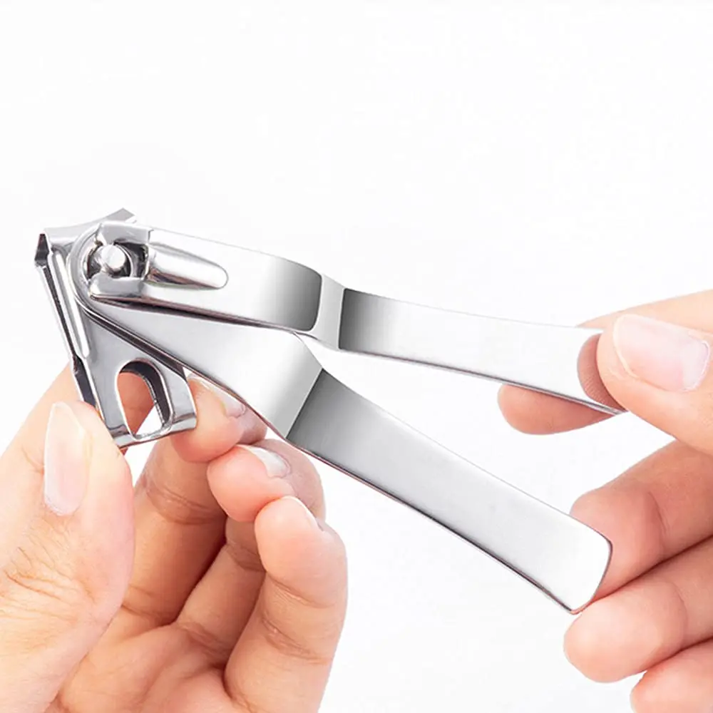 Sharp Nail Clippers 360 Degree Rotating Stainless Steel Effortless Fingernails Toenails Cutter for Home Portable