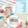 24/36/48 Colors 3D Acrylic Gel Pens , 1.0mm Quick Dry Hand Journal Pen Can Stack Color Marker canetas back to School Stationery 6