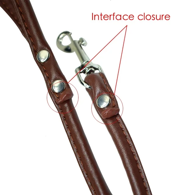 New Dog Leash PU Leather Pets Dog Leash Rope Solid Running Buldog Belt Puppy Cat Dog Harness Lead Leashes for Small Dogs 4