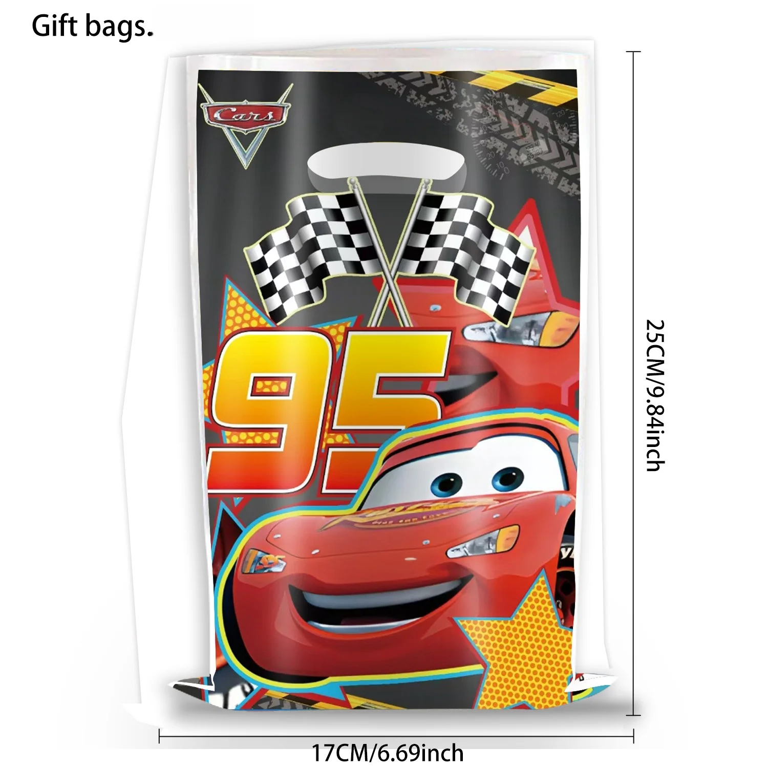 Cars Theme Party Favors Lightning McQueen Slap Bracelets Keychain Straw Stamp for Boy Birthday Supplies Goodie Bag Gifts Fillers
