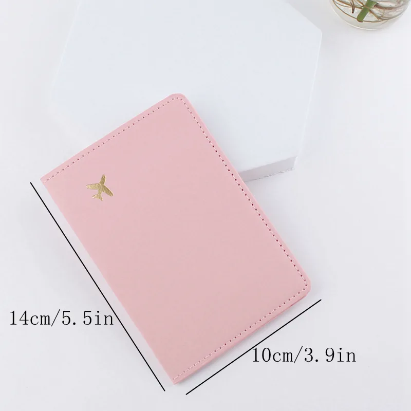 Pu Leather Passport Cover For Card Documents Hot Stamping Simple Women Men  Travel Passport Holder Wallet - Passport Covers - AliExpress