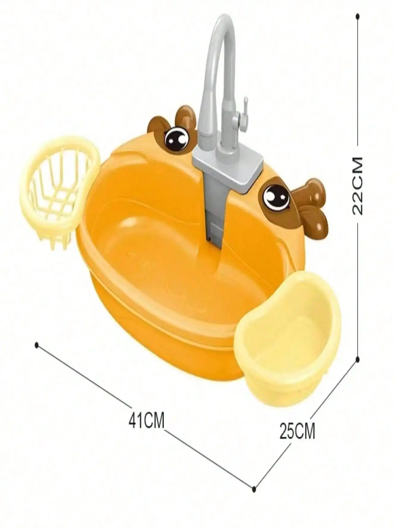 주방놀이 시뮬레이션 식기세척 테이블 세트, 물통을 보관할 수 있는 순환식 물통 포함, 재미있는 집놀이