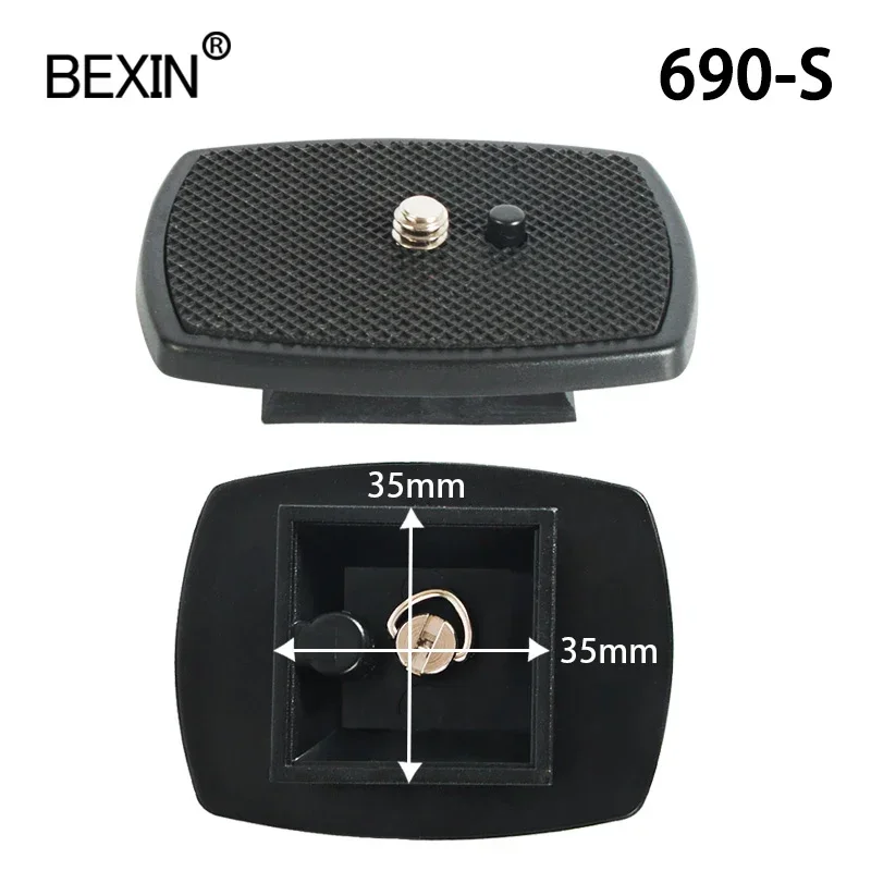 Dslr 퀵 릴리스 플레이트 카메라 플레이트 삼각대 헤드 플레이트 어댑터 (Yunteng Velbon 690 590 600 카메라 삼각대 용 1/4 나사 포함)
