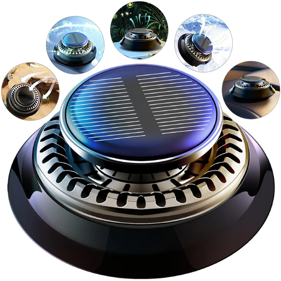 Solar Powered Car Aromatherapy Diffuser Ornament