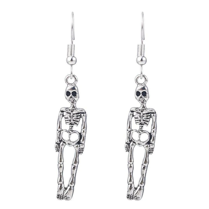 Halloween Vintage Skeleton Skull Dangle Earrings for Women Jewelry Party Gifts dangle earrings drop earrings long earrings