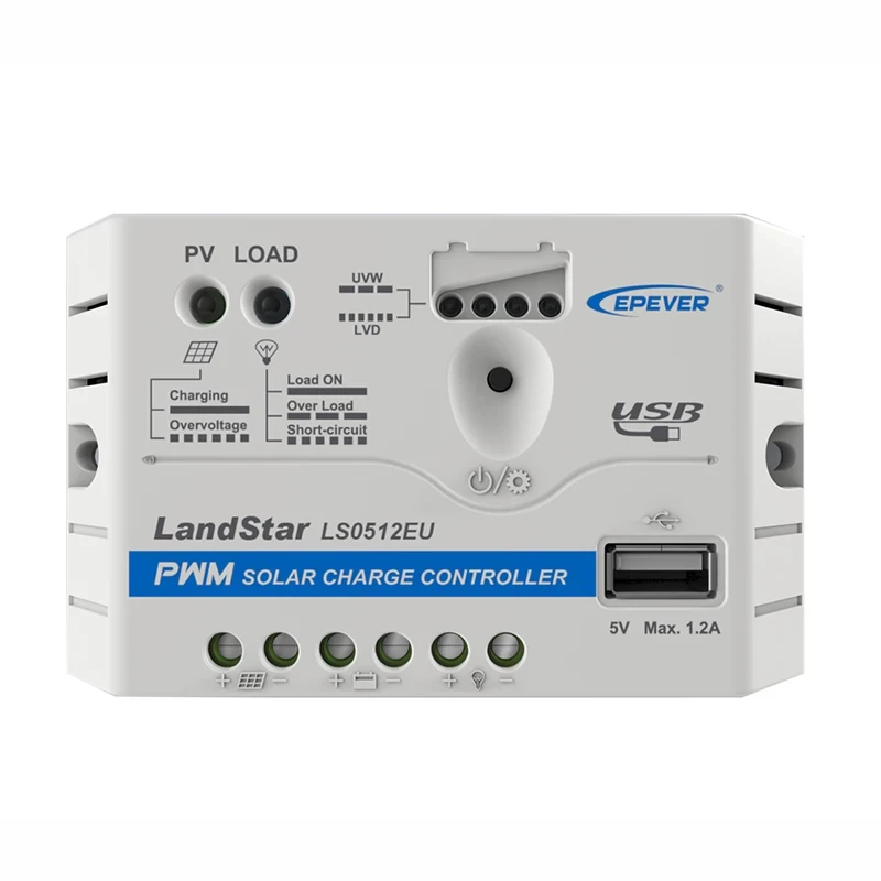 EPEVER LS0512EU 12V Solar Charge Controller For Solar Panel Battery Regulator No
