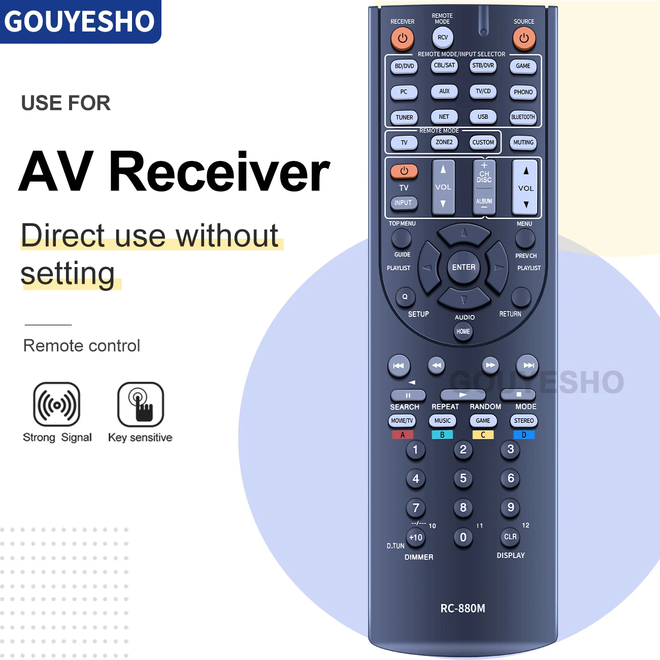 Telecomando Universale Per Ricevitore Onkyo – Modello 799M, Compatibile Con HT-R380, RC-736M, RC-762M (Aperto, Mai Usato)