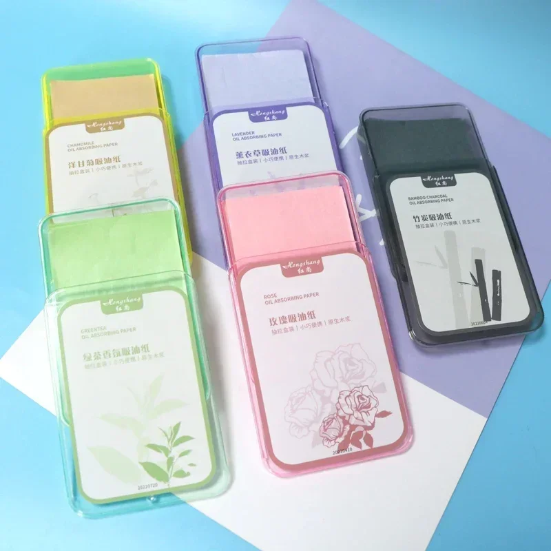Face oil absorbing paper 300Pcs Face Oil Absorbing Paper Summer Oil Control Wipes Absorbing Sheet Oily Paper Face Cleansing Makeup Tool Face Blotting