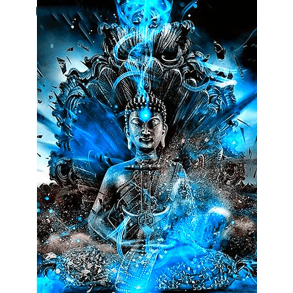 Buddha Kreuzstich 11CT Sticksets Handarbeit Bastelset Bedruckte Leinwand Baumwollfaden Heimdekoration zum Verkauf Neues Design – Detail 12