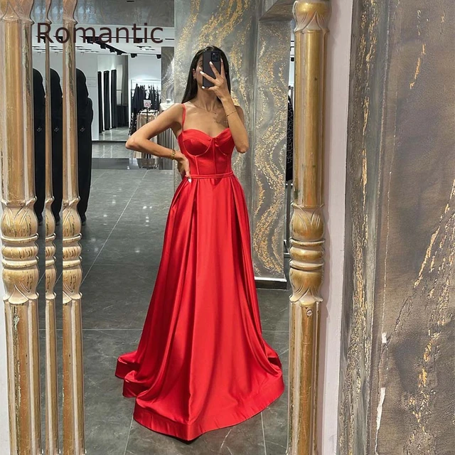 Scarlet Sophisticated Scarlet Satin A-line Bridal Gown