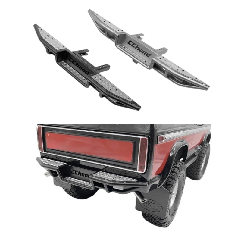 

CChand Upgrade Part Metal “Ranch” Tail Bumper for 1/10 Scale Radio Control Car TRX-4 Ford Bronco Ranger XLT R/C Rock Crawler Toy