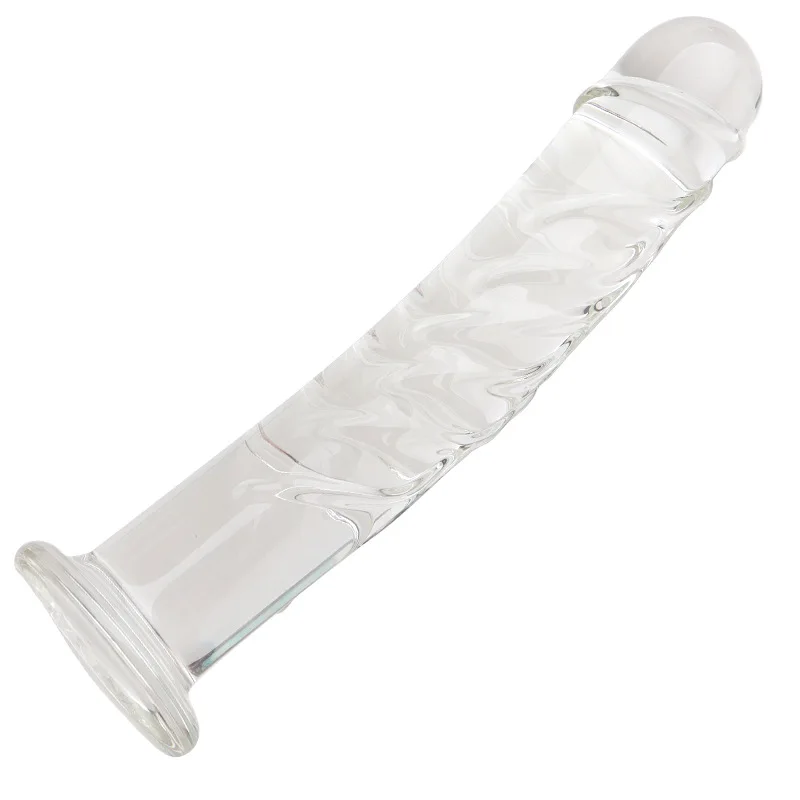 Glas Pyrex Kristalldildo Realistisches Spiel für Erwachsene Sexspielzeug für Frauen und Männer Gay Masturbatio_voghion.com