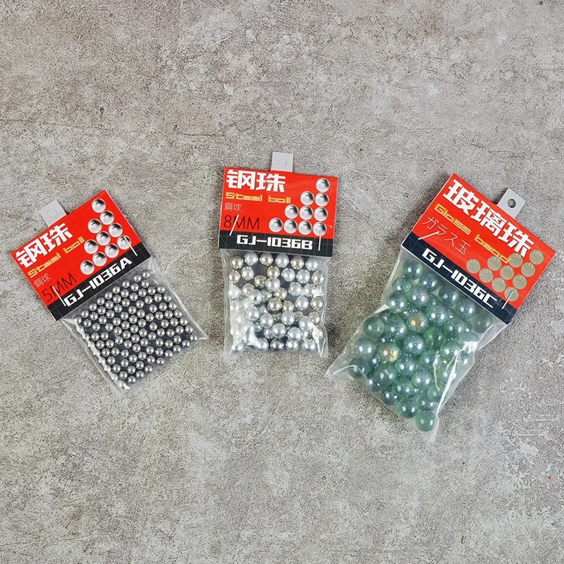 Model Tools Cormake GJ1036 50/100pcs Paint Mixing Steel Ball Glass Bead Pigment Stirring Tools Modeling Hobby DIY Tools 5mm/8mm/11mm