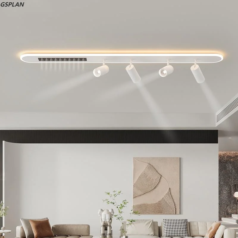 

GSPLAN New Type Of Nordic Long Strip Household LED Chandelier, Used For Living Rooms Bedrooms, Halls, Balconies, Spotlights, And
